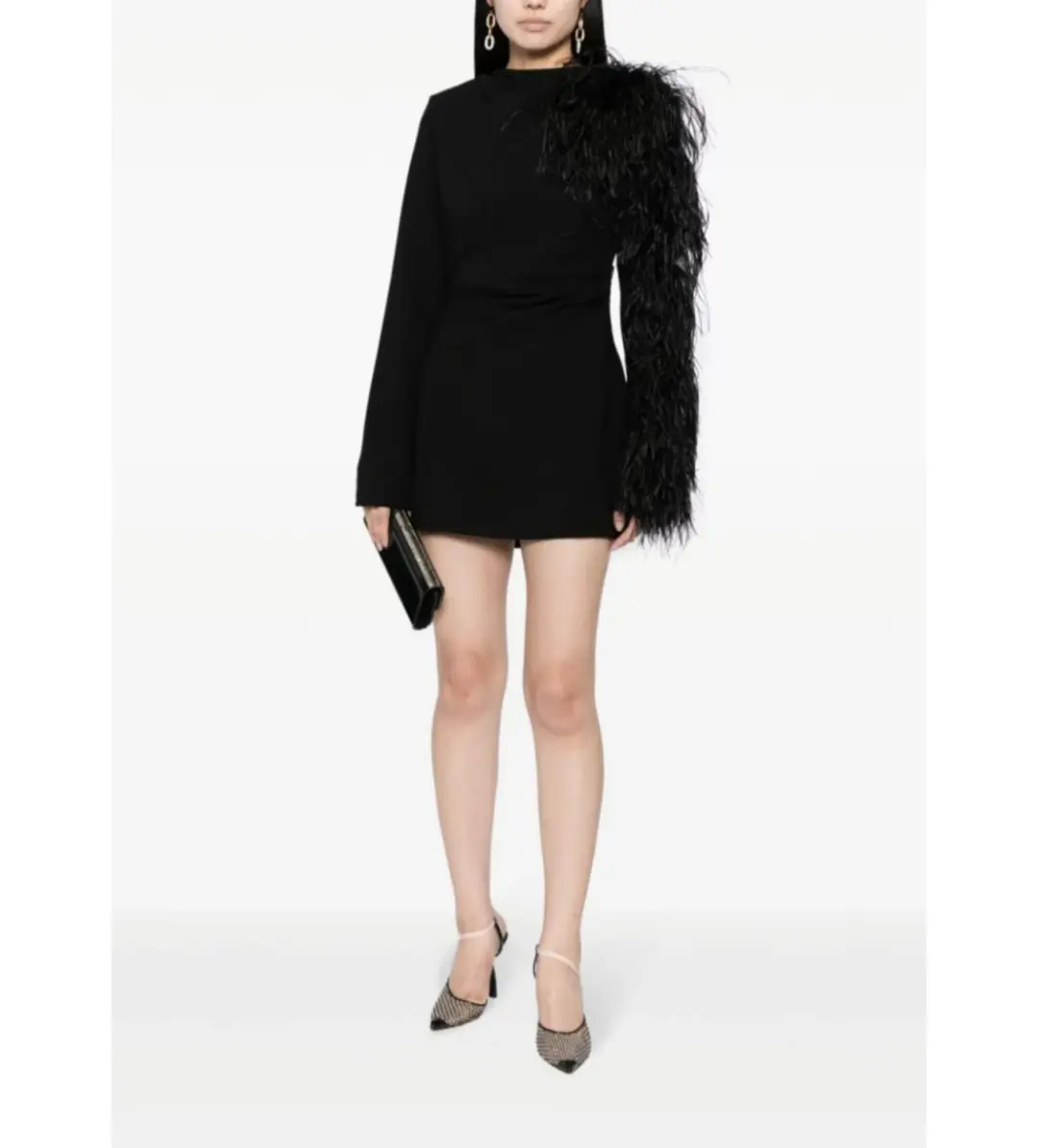 Rachel Gilbert Reina Mini Dress Black Size 3/AU12 for rent on The Volte - main image