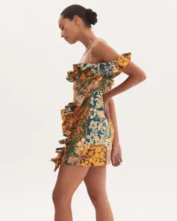 Alemais Archie Flounce Mini Dress Print Size 10 for rent on The Volte - image 2