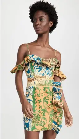 Alemais Archie Flounce Mini Dress Print Size 10 for rent on The Volte - image 5