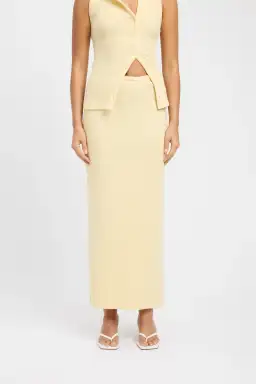 Kookai Bec Button Tank Size 36 and Carter Maxi Skirt Size 34 Set Butter for rent on The Volte - image 2