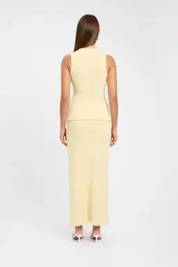 Kookai Bec Button Tank Size 36 and Carter Maxi Skirt Size 34 Set Butter for rent on The Volte - image 3