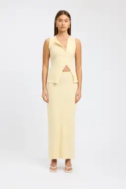 Kookai Bec Button Tank Size 36 and Carter Maxi Skirt Size 34 Set Butter for rent on The Volte - image 1