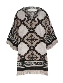 Zimmermann Clover Terry Towel Mini Dress in Cream Black Size 2 / AU 12 for rent on The Volte - image 5