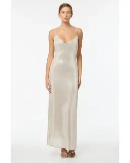 Manning Cartell High Voltage Slip Dress Nude Silver Size AU 8 for rent on The Volte - image 1