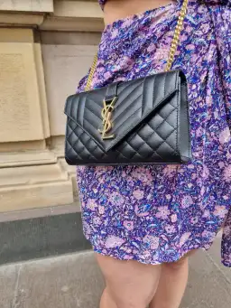 YSL Crossbody Envelope Bag Black for rent on The Volte - image 3