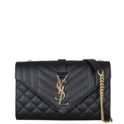 YSL Crossbody Envelope Bag Black for rent on The Volte - main image