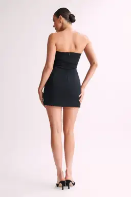 Meshki Maci Crepe Mini Dress Black Size XS / AU 6 for rent on The Volte - image 3