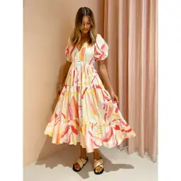 Steele Nakana Midi Dress in Carnival Size S / AU 8 for rent on The Volte - image 1