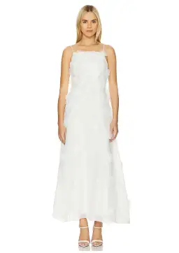 Rachel Gilbert Whitley Maxi Dress Ivory Size 8