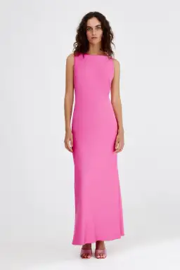 Significant Other Lara Backless Midi Dress Pop Pink Size 16 for rent on The Volte - image 1