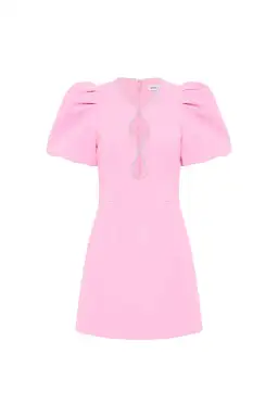 Rebecca Vallance Karina Puff Sleeve Mini Dress Pink Size 8 for rent on The Volte - image 6