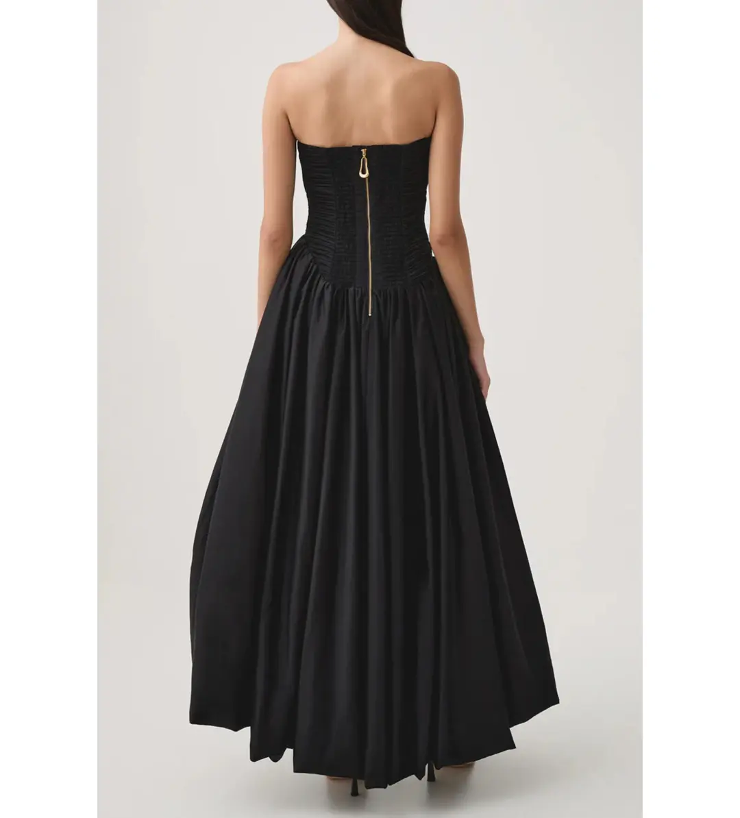 Aje Spatial Maxi Dress Black Size 8 for rent on The Volte - main image