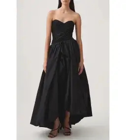Aje Spatial Maxi Dress Black Size 8 for rent on The Volte - image 1