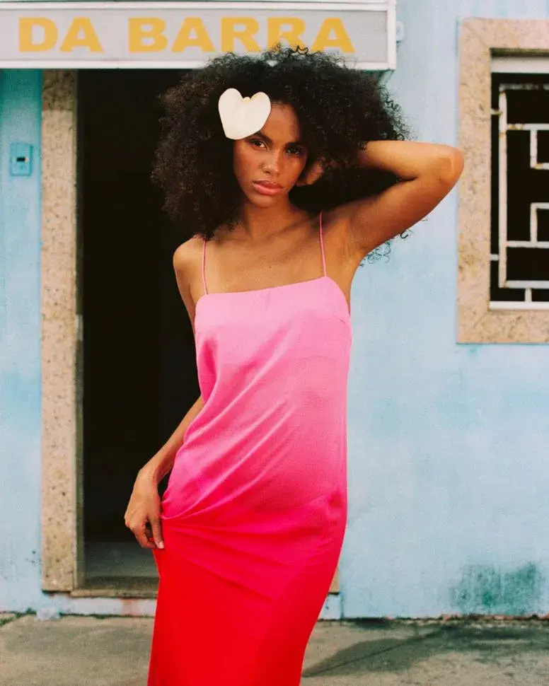 Rat & Boa Arabella Dress Pink Multi Size S / AU 8 for rent on The Volte - main image