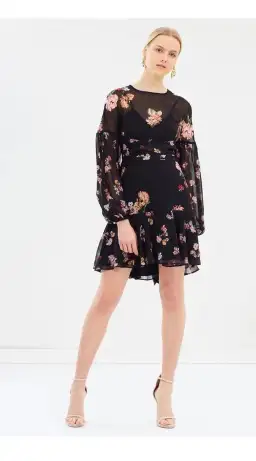 Keepsake the Label Evolve Long Sleeve Mini Dress Floral Size 6 for rent on The Volte - image 1