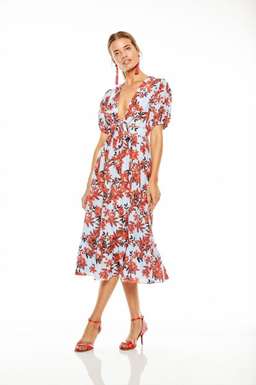 Talulah Red Sea Midi Dress 10