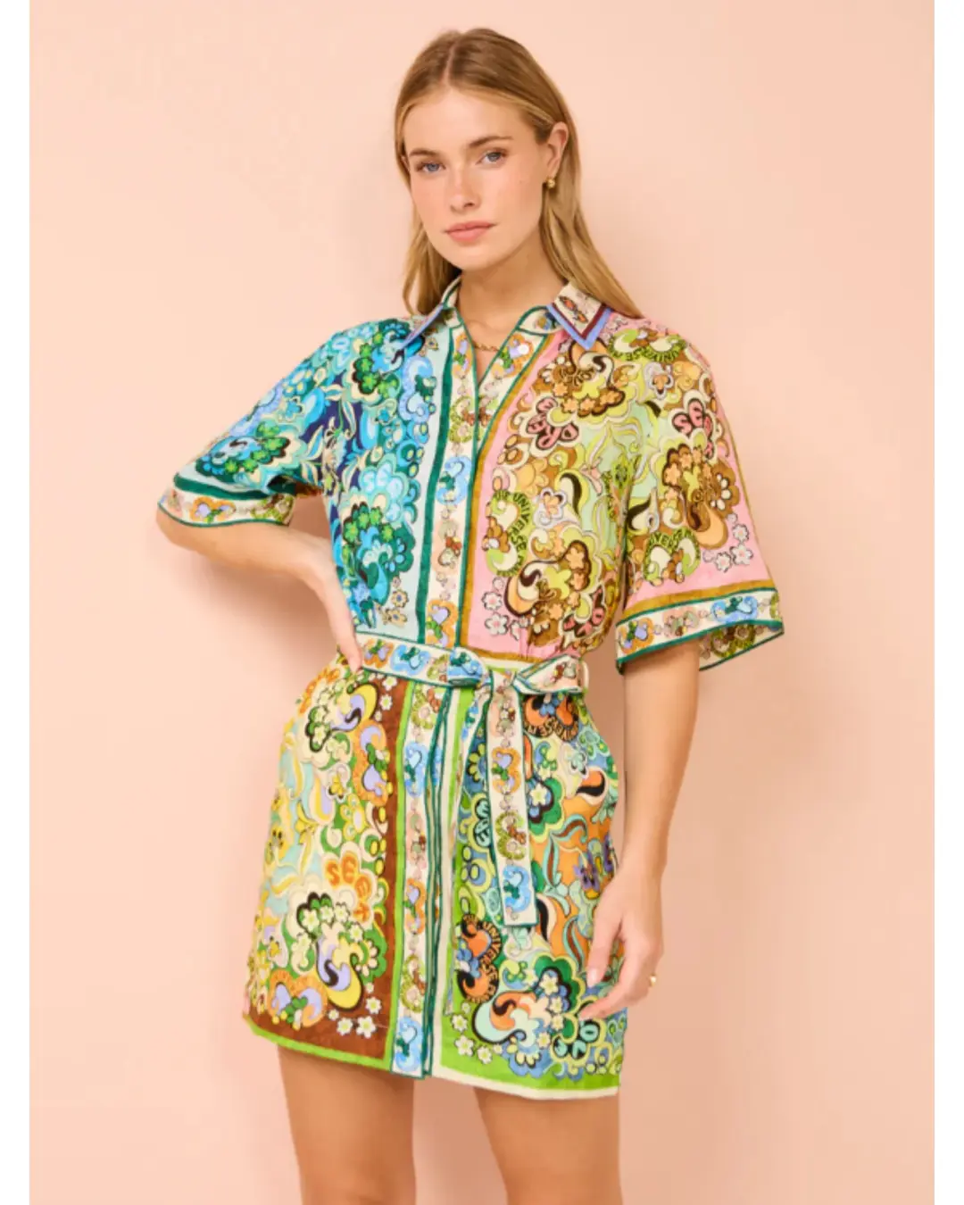 Alemais Dreamer Mini Dress in Multi Size AU 8 for rent on The Volte - main image