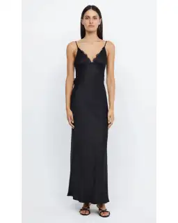 Bec & Bridge Emery Lace Maxi Dress Black Size AU 12