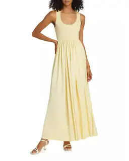 Zimmermann Harmony Metallic Tank Dress in Lemon Size 1 / AU 10 for rent on The Volte - image 2