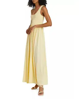 Zimmermann Harmony Metallic Tank Dress in Lemon Size 1 / AU 10 for rent on The Volte - image 1