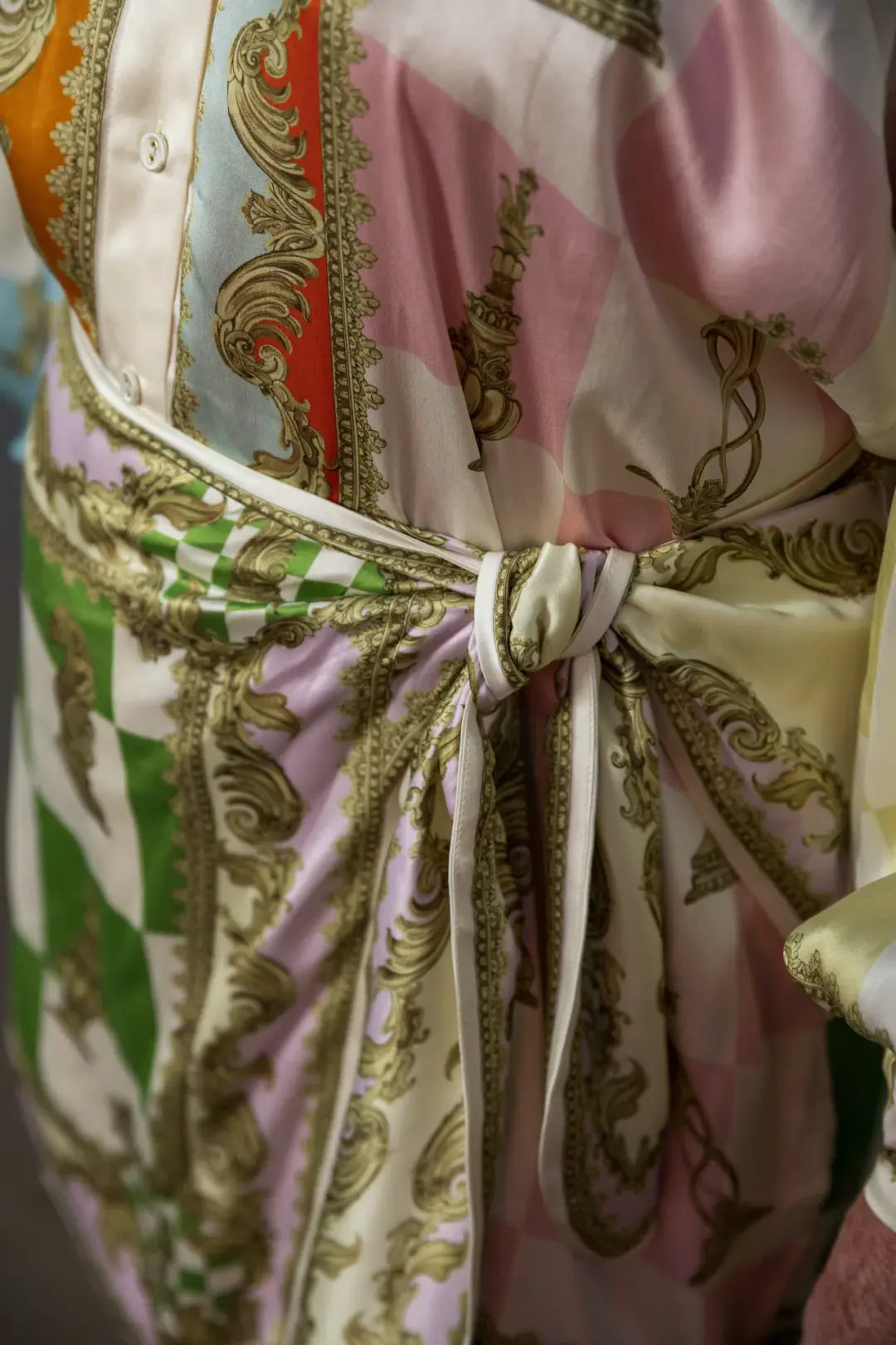 Alemais Checkmate Silk Mini Dress Multi Size AU 16 for rent on The Volte - main image