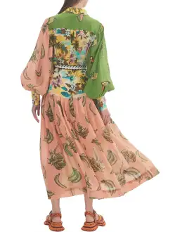 Alemais Holiday Patchwork Shirtdress Multi Size AU 16 for rent on The Volte - image 3