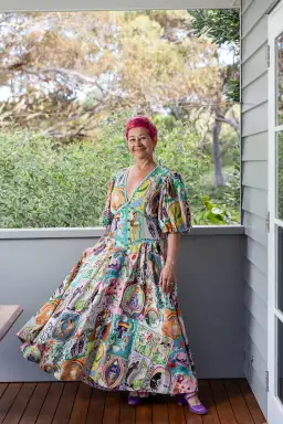 Alemais Evergreen Midi Dress Multi Size AU 16 for rent on The Volte - image 3