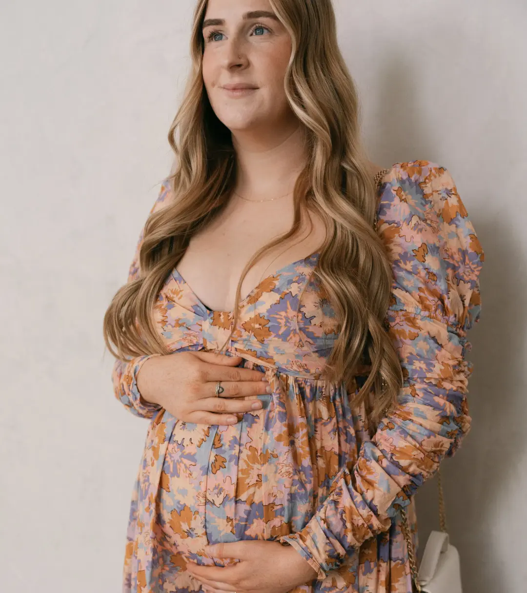 Zimmermann Violet Twist Front Midi Dress Multi Floral Size 4 / AU 12-14 for rent on The Volte - main image