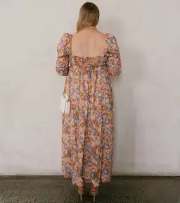 Zimmermann Violet Twist Front Midi Dress Multi Floral Size 4 / AU 12-14 for rent on The Volte - image 6