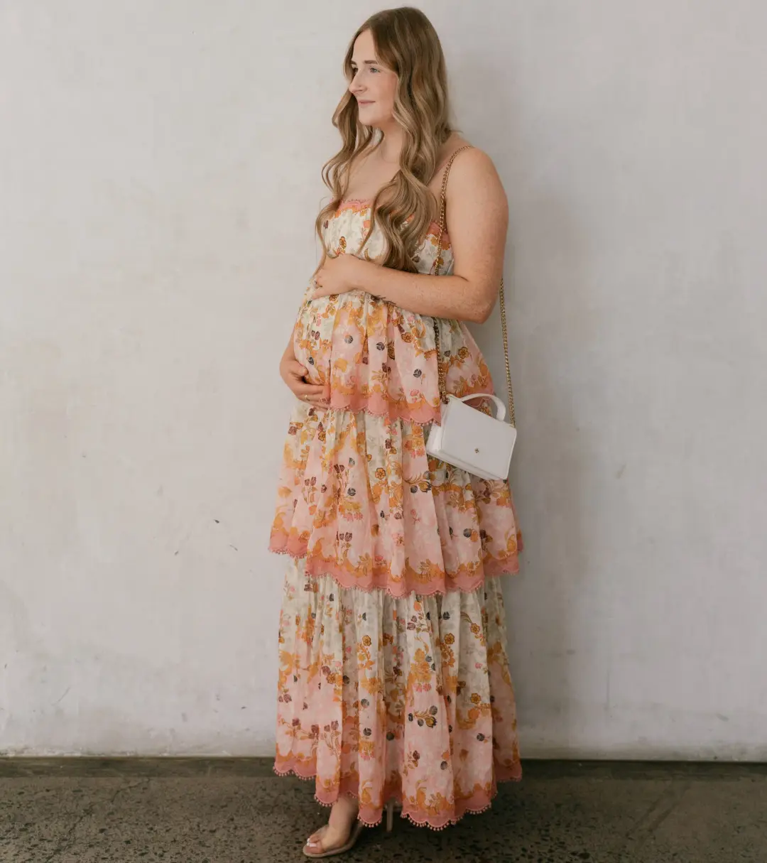 Zimmermann Laurel Frill Midi Dress Floral Size 4 / AU 12-14 for rent on The Volte - main image