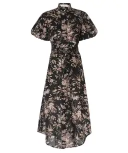 Zimmermann Kaftan Midi Dress Black Mockingbird Size 14 for rent on The Volte - image 4