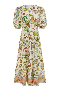 Alemais Arcade Midi Dress Multi Size AU 16 for rent on The Volte - image 4