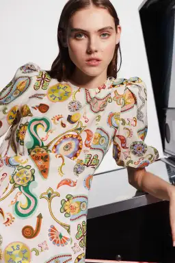 Alemais Arcade Midi Dress Multi Size AU 16 for rent on The Volte - image 2