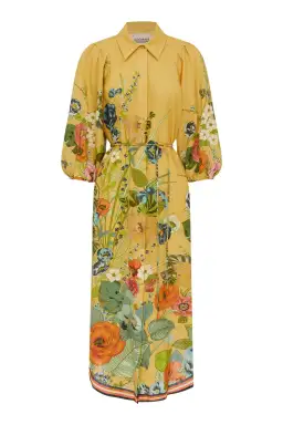 Alemais Cresida Shirtdress Yellow Floral Size AU 16 for rent on The Volte - image 4