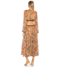Rococo Sand Aine Midi Dress Print Size 6 for rent on The Volte - image 3