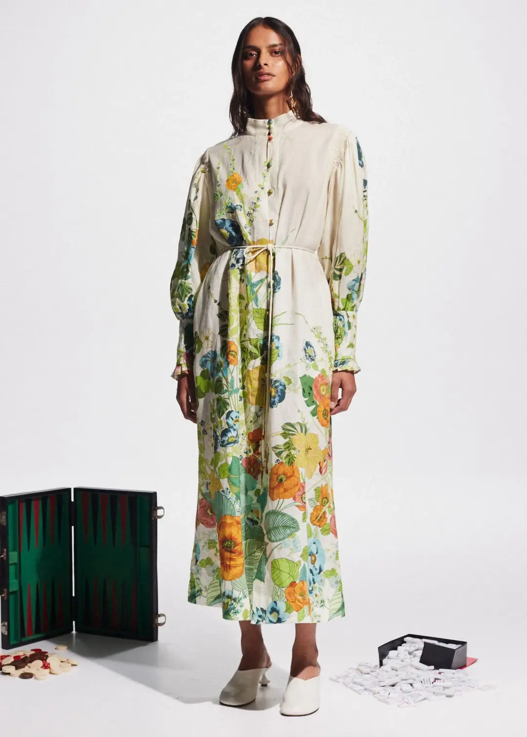 Alemais Constance Shirtdress Floral Size 16 for rent on The Volte - main image