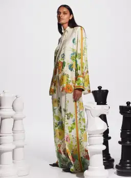 Alemais Constance Shirt and Pants Set Cream Floral Size 16 for rent on The Volte - image 2