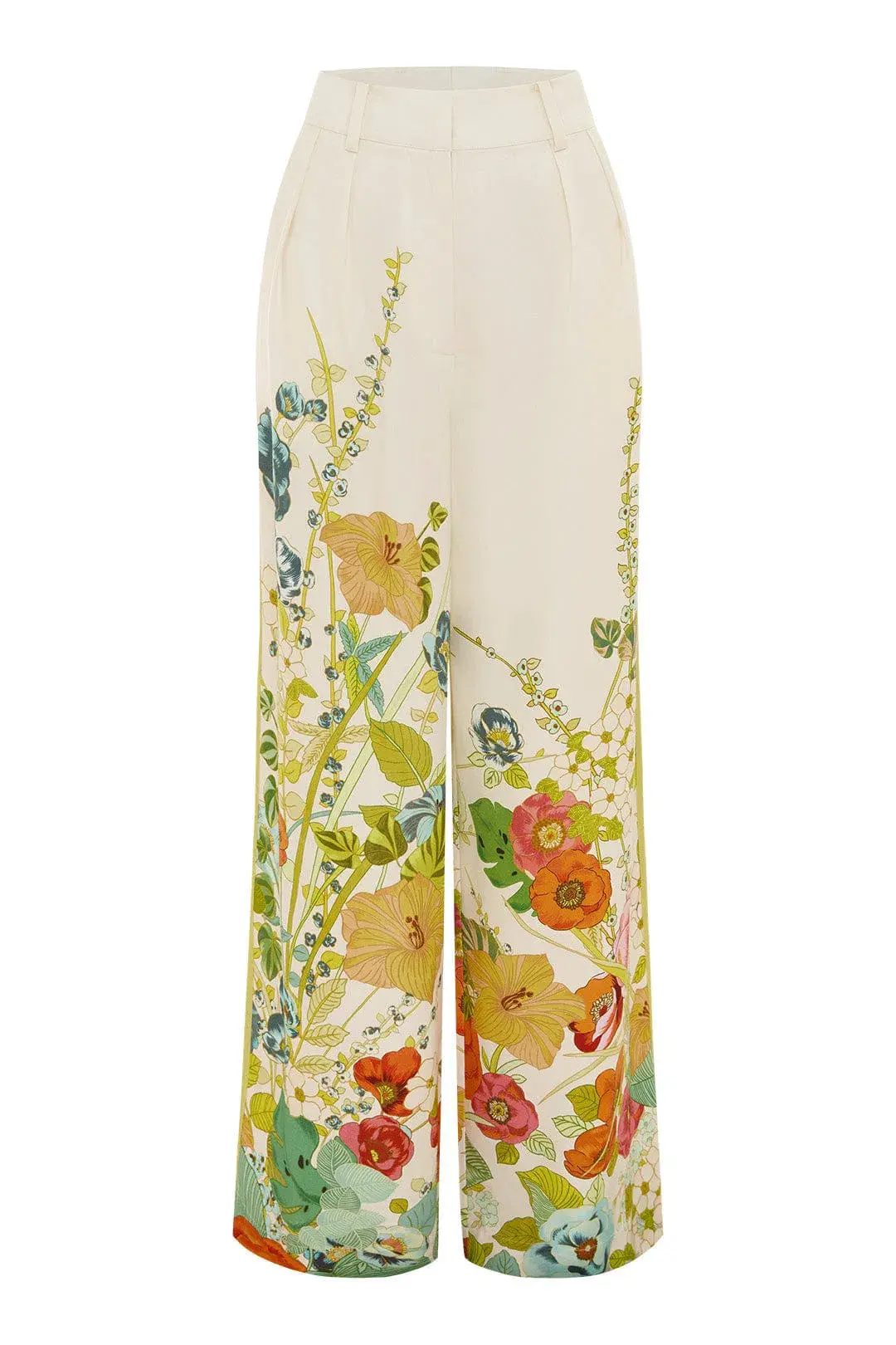 Alemais Constance Shirt and Pants Set Cream Floral Size 16 for rent on The Volte - main image