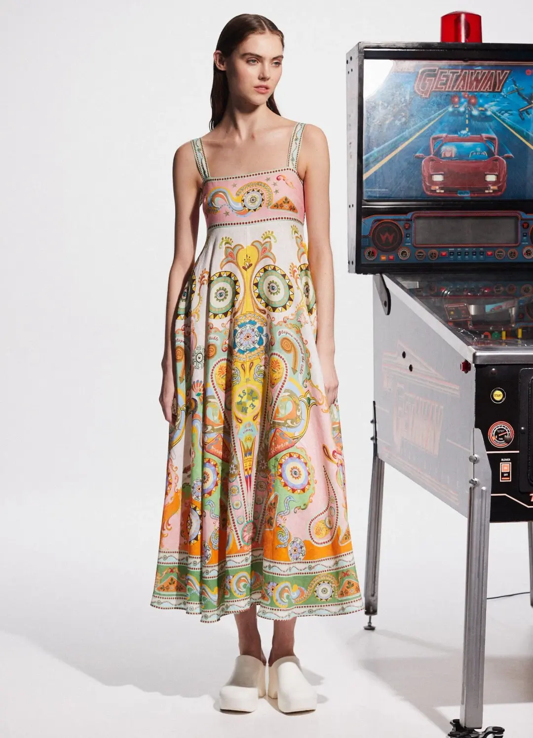 Alemais Pinball Sundress Multi Size 16 for rent on The Volte - main image