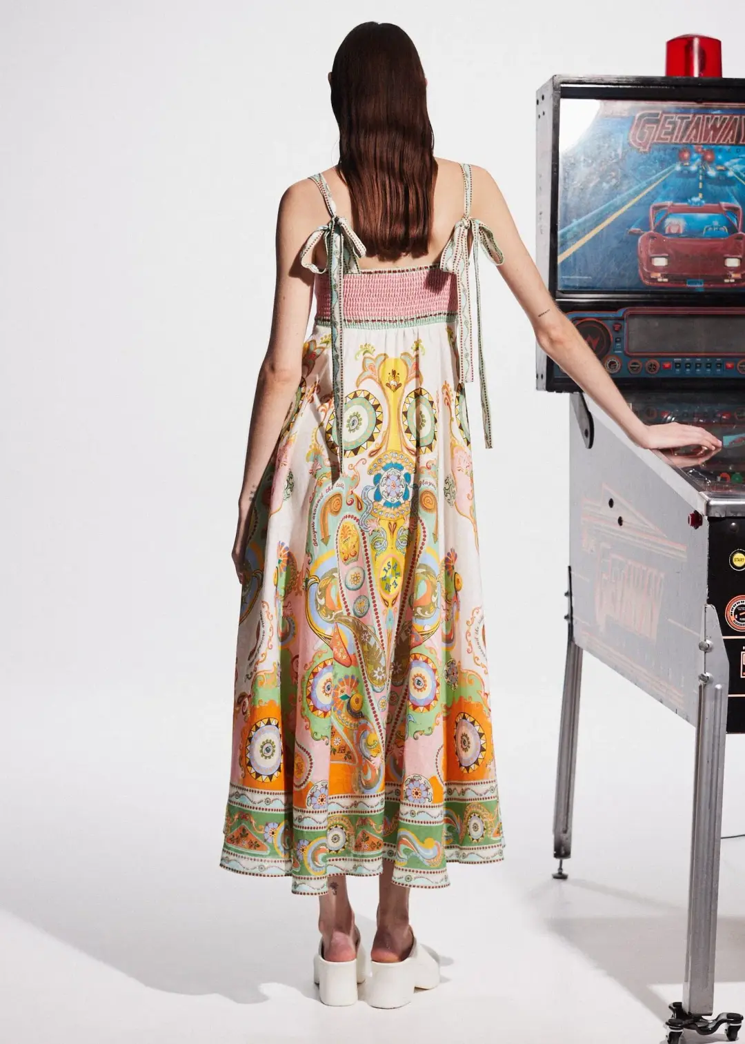 Alemais Pinball Sundress Multi Size 16 for rent on The Volte - main image