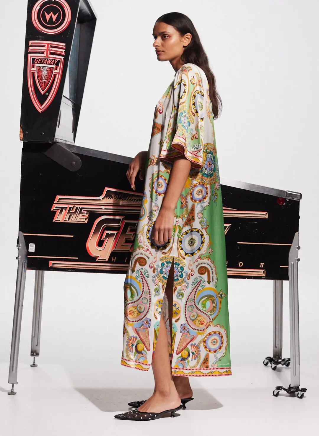 Alemais Pinball Midi Dress Multi Size 16 for rent on The Volte - main image