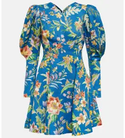 Alemais June Mini Dress Indigo Floral Size AU 16 for rent on The Volte - image 6