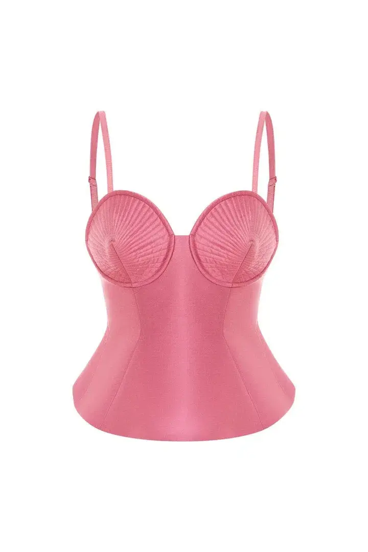 Alemais Priscilla Corset Top Pink Size 12 for rent on The Volte - main image
