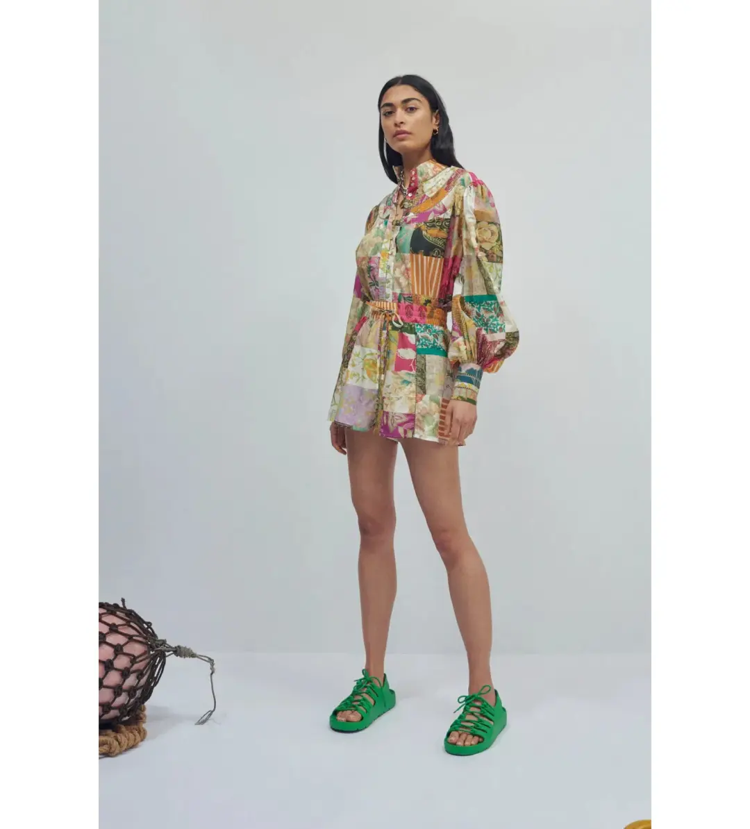 Alemais Hattie Shirt & Shorts Set Multi Size 10 for rent on The Volte - main image