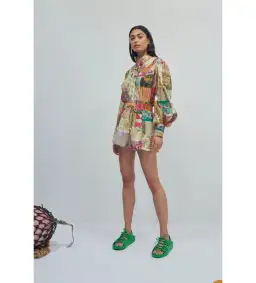 Alemais Hattie Shirt & Shorts Set Multi Size 10 for rent on The Volte - image 1