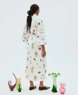 Alemais Atticus Embroidered Shirt and Skirt Set Cream Multi Size 12 for rent on The Volte - image 3