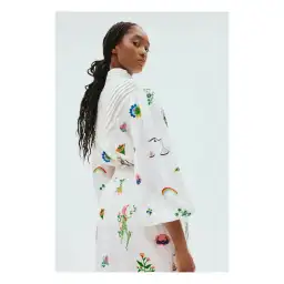 Alemais Atticus Embroidered Shirt and Skirt Set Cream Multi Size 12 for rent on The Volte - image 2