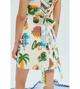 Alemais Samaki Mini Dress Multi Print Size 16 for rent on The Volte - image 4