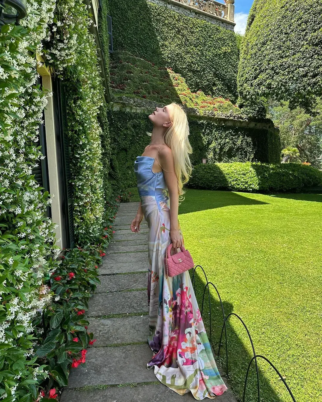 Leo Lin Imogen Gown Jardin Print Multi Size 8 for rent on The Volte - main image