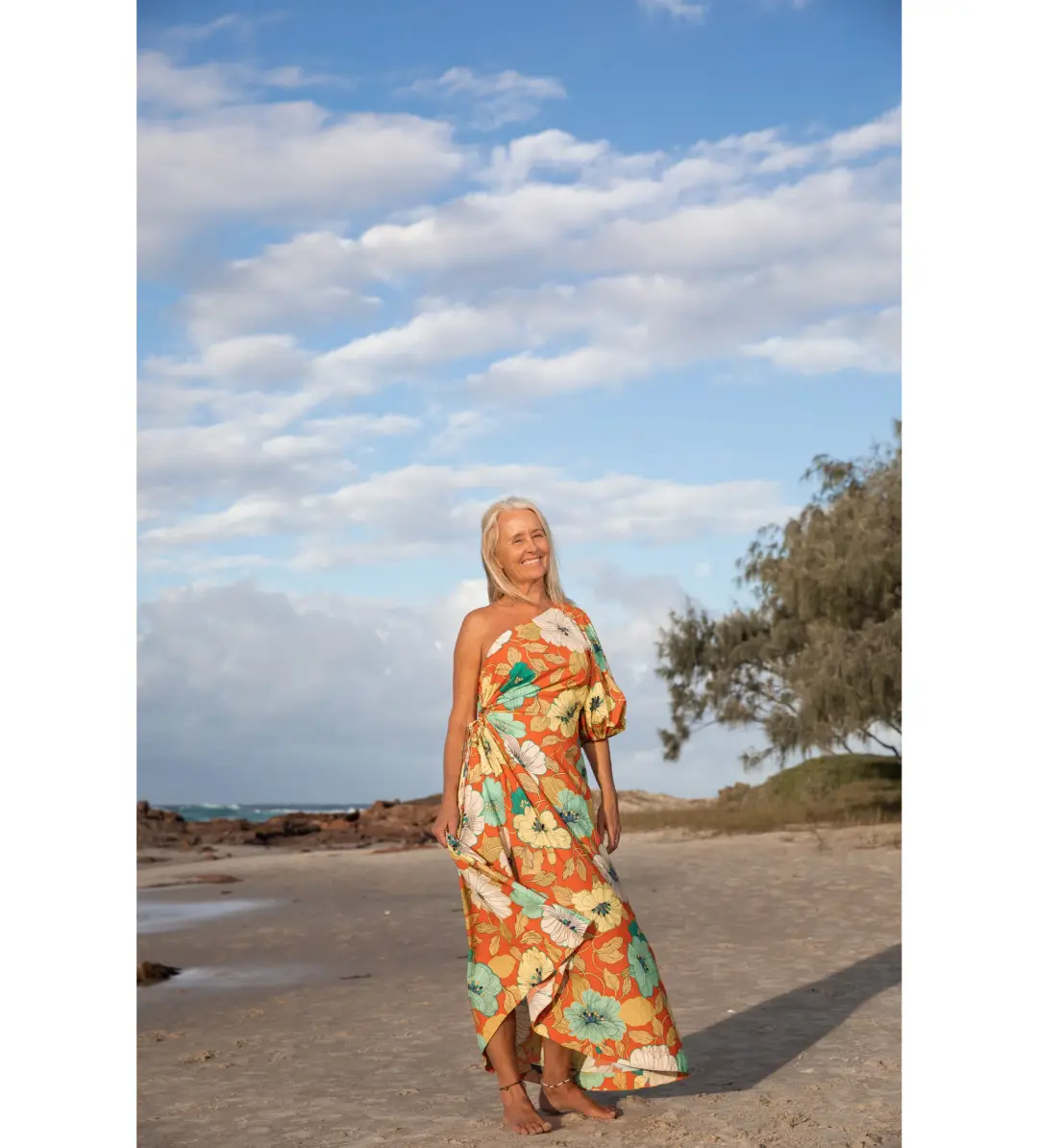 Alemais Piato One Shoulder Midi Dress Multi Floral Size 16 for rent on The Volte - main image